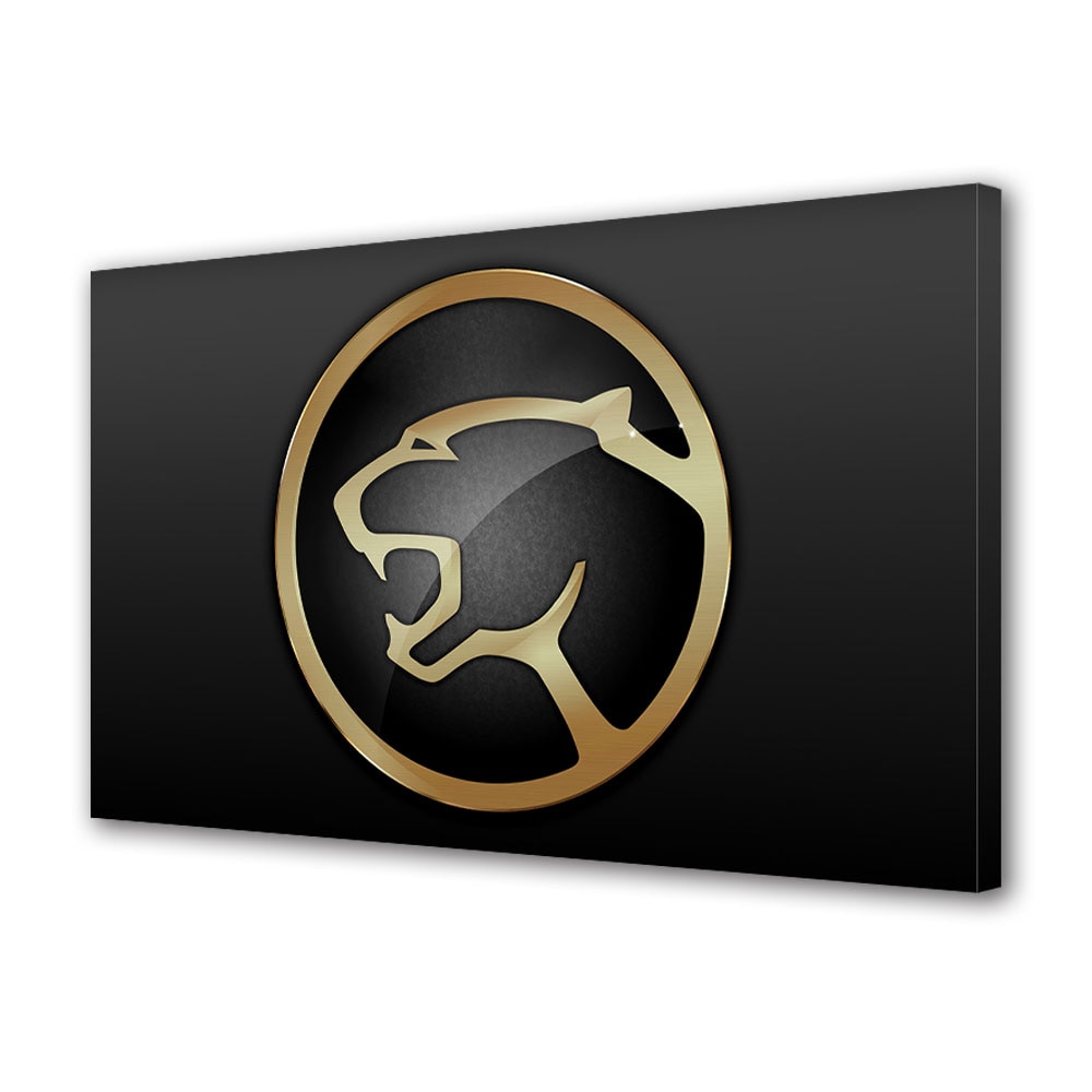 Tablou Canvas Luminos in intuneric VarioView LED, Auto Moto, Mercury Cougar Logo, 40 x 60 cm