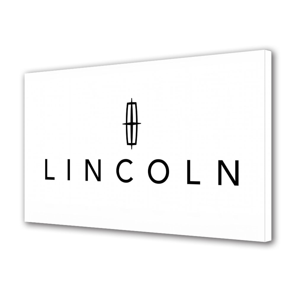 Tablou Canvas Luminos in intuneric VarioView LED, Auto Moto, Lincoln Logo, 40 x 60 cm