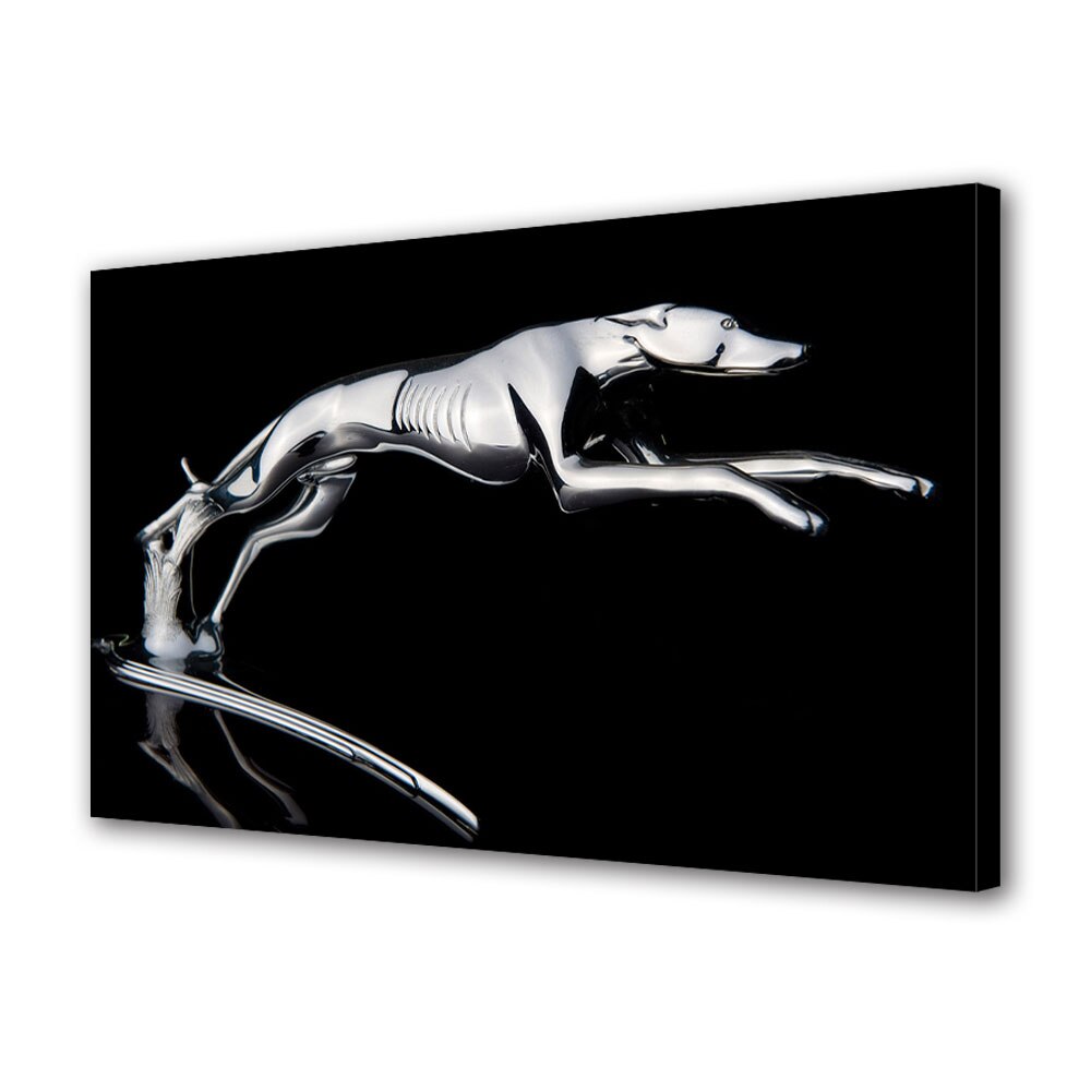 Tablou Canvas Luminos in intuneric VarioView LED, Auto Moto, Lincoln Logo 1937, 30 x 45 cm