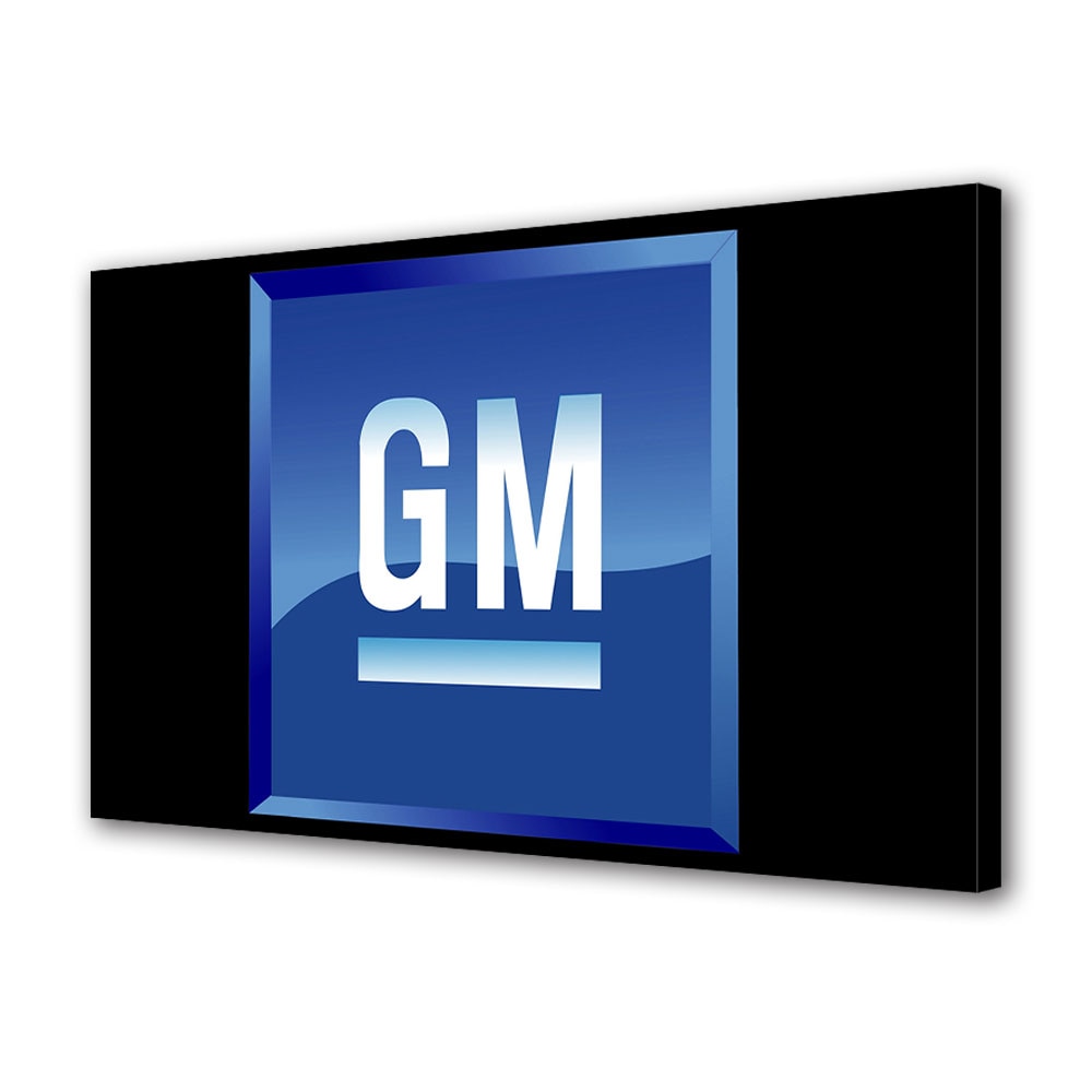 Tablou Canvas Luminos in intuneric VarioView LED, Auto Moto, GM Logo, 30 x 45 cm