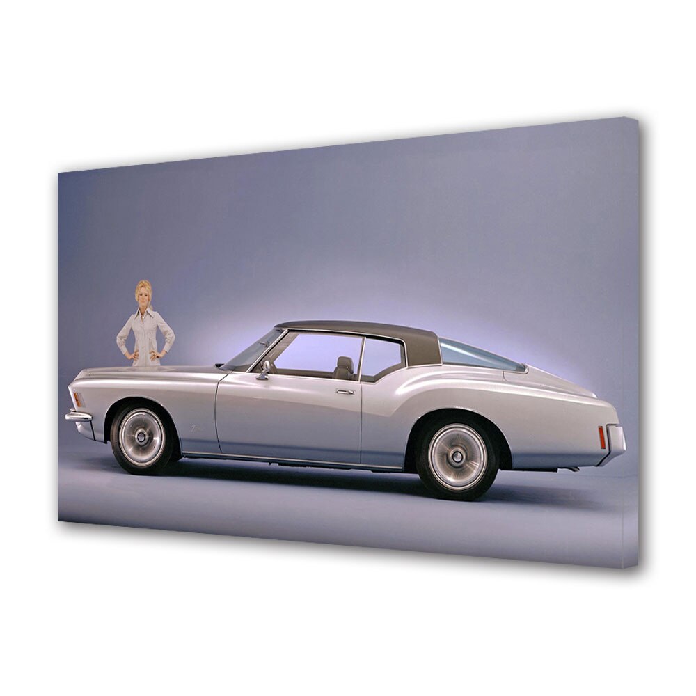 Tablou Canvas Luminos in intuneric VarioView LED, Auto Moto, Buick Riviera 1971-73, 30 x 45 cm