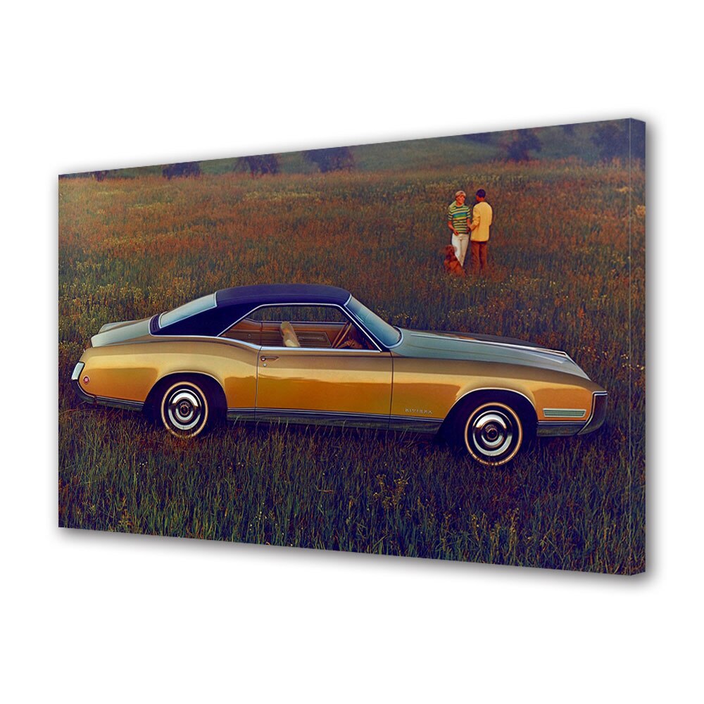 Tablou Canvas Luminos in intuneric VarioView LED, Auto Moto, Buick Riviera 1966-70, 30 x 45 cm