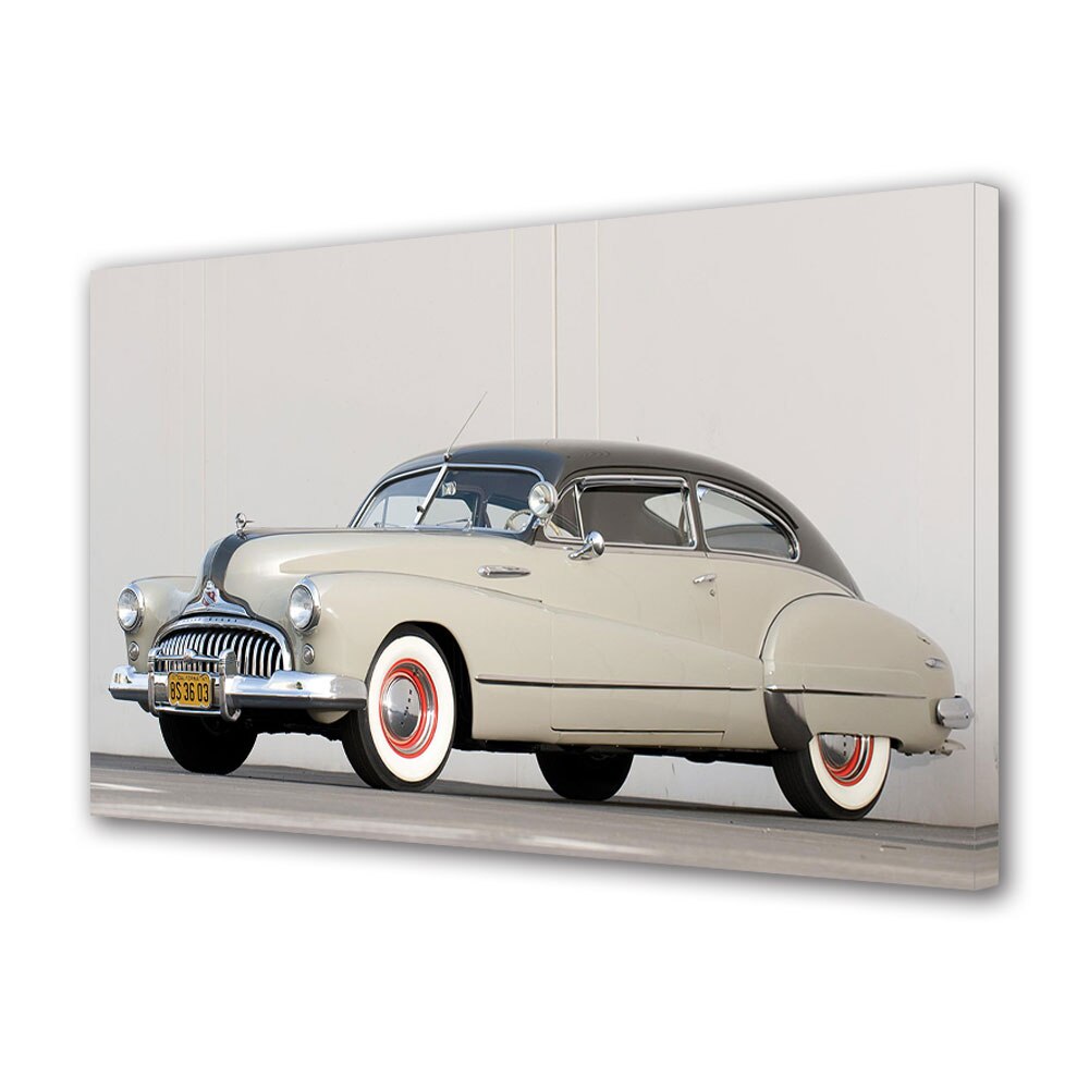 Tablou Canvas Luminos in intuneric VarioView LED, Auto Moto, Buick Roadmaster Sedanette 1947, 40 x 60 cm