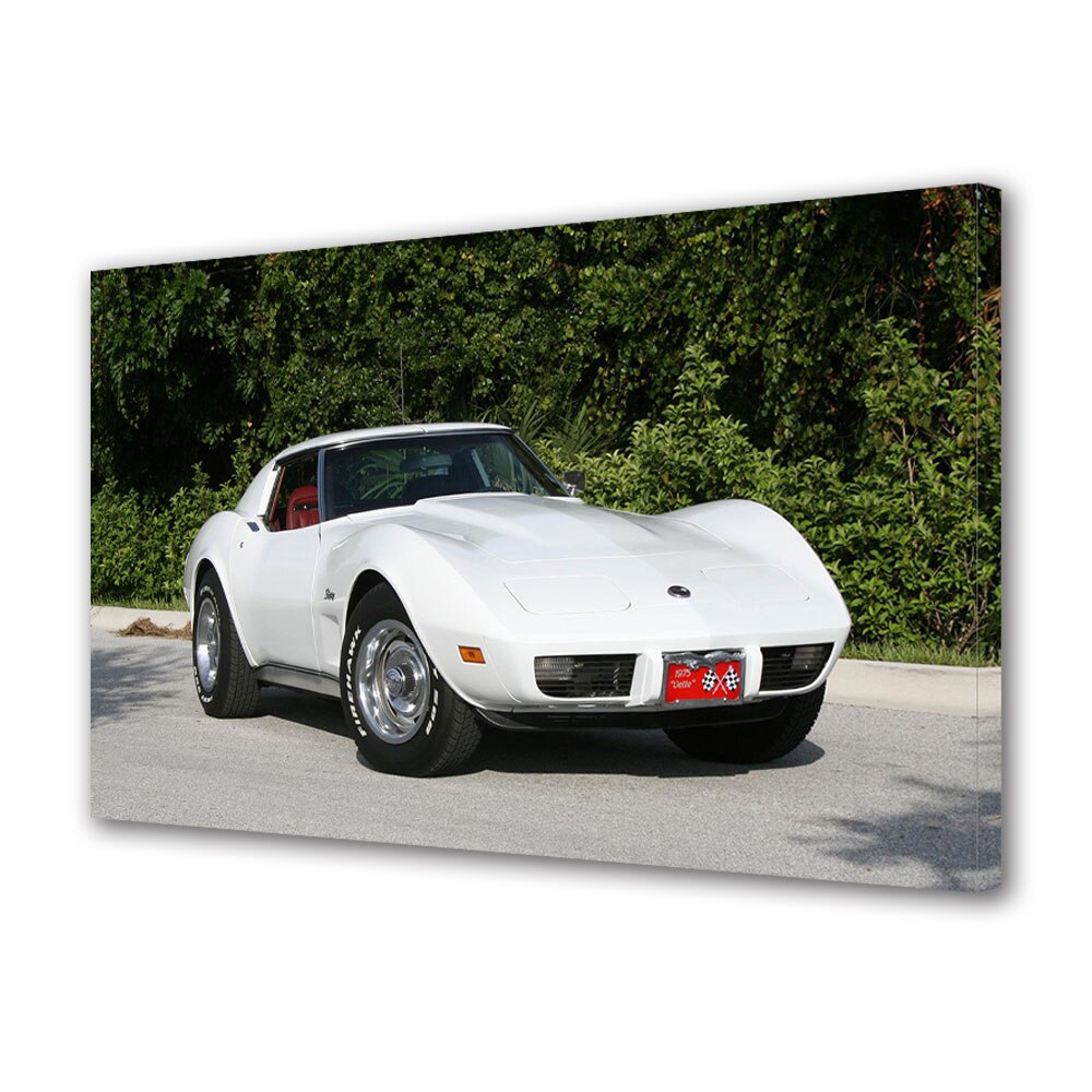 Tablou Canvas Luminos in intuneric VarioView LED, Auto Moto, Chevrolet 1975, 30 x 45 cm