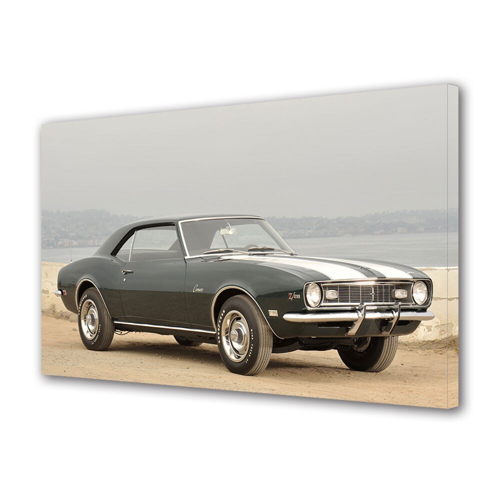Tablou Canvas Luminos in intuneric VarioView LED, Auto Moto, Chevrolet Camaro Z28 (MkI) 1968, 30 x 45 cm
