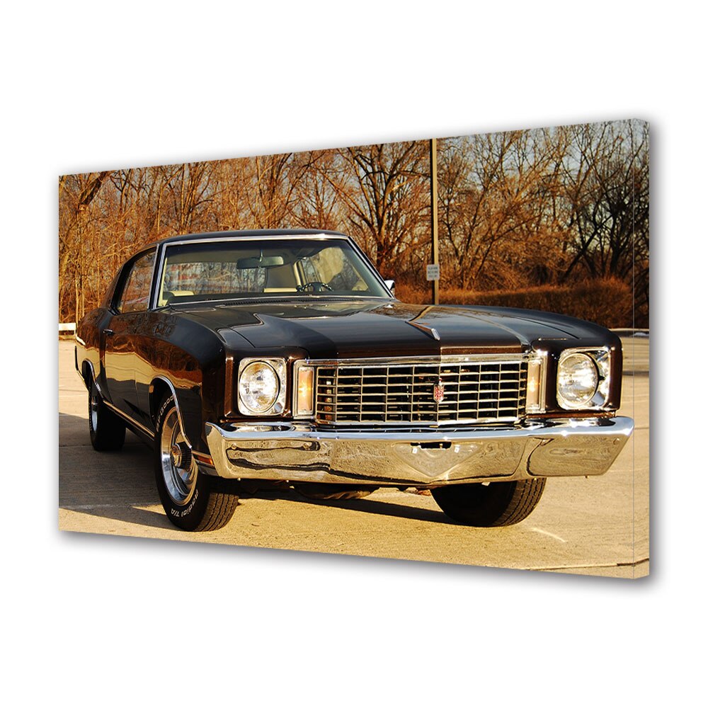 Tablou Canvas Luminos in intuneric VarioView LED, Auto Moto, Chevrolet Monte Carlo 1972, 30 x 45 cm