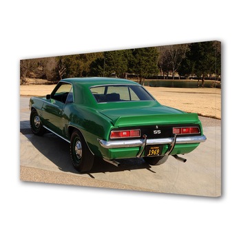 Tablou Canvas Luminos in intuneric VarioView LED, Auto Moto, Chevrolet Camaro SS 396 (MkI) 1969, 30 x 45 cm Tablou Canvas Luminos in intuneric VarioView LED, Auto Moto, Chevrolet Camaro SS 396 (MkI) 1969, 30 x 45 cm