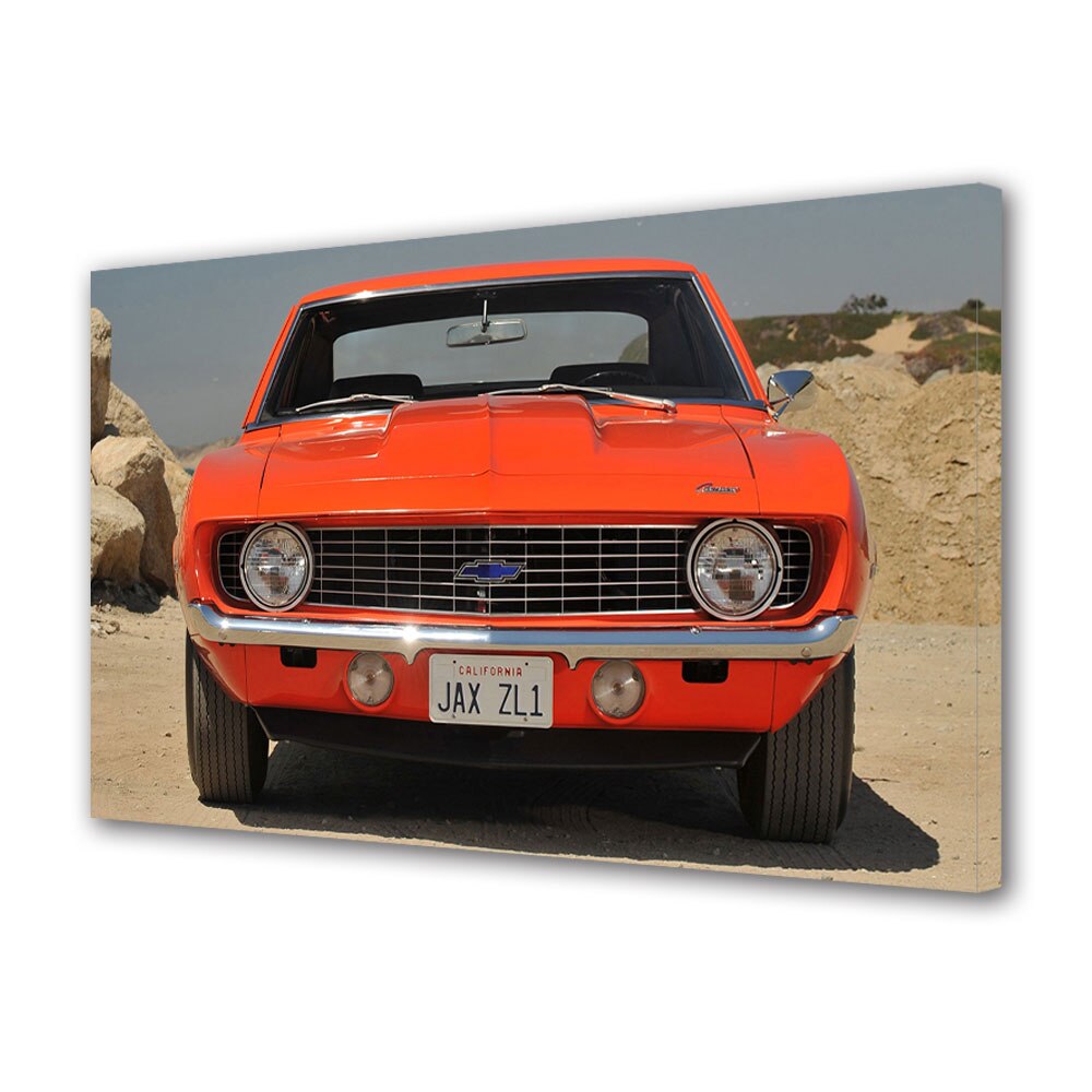 Tablou Canvas Luminos in intuneric VarioView LED, Auto Moto, Chevrolet Camaro ZL-1 (MkI) 1969, 40 x 60 cm