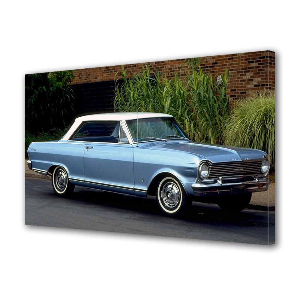 Tablou Canvas Luminos in intuneric VarioView LED, Auto Moto, Chevrolet Nova SS 1965, 30 x 45 cm