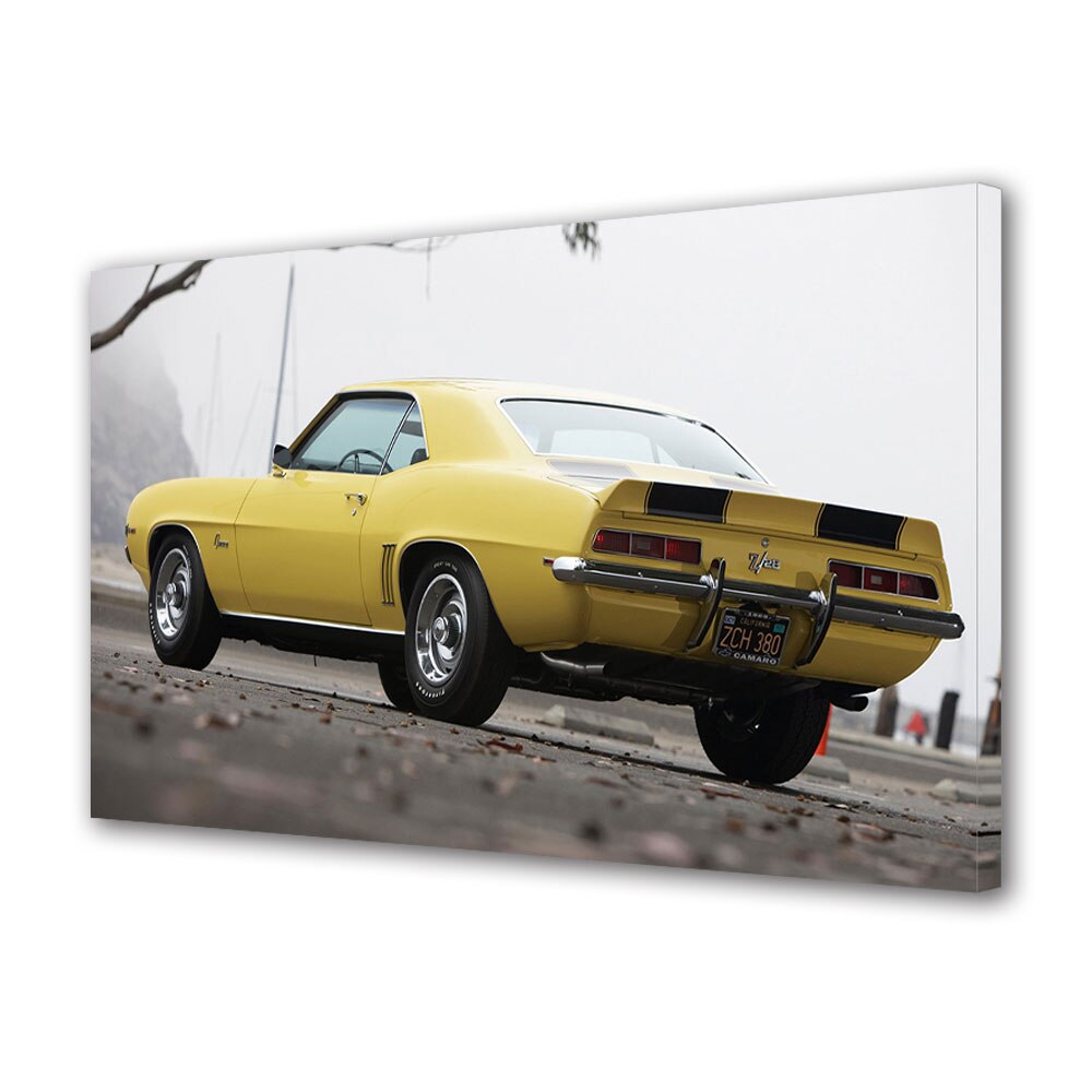 Tablou Canvas Luminos in intuneric VarioView LED, Auto Moto, Chevrolet Camaro Z28 (MkI) 1969, 40 x 60 cm