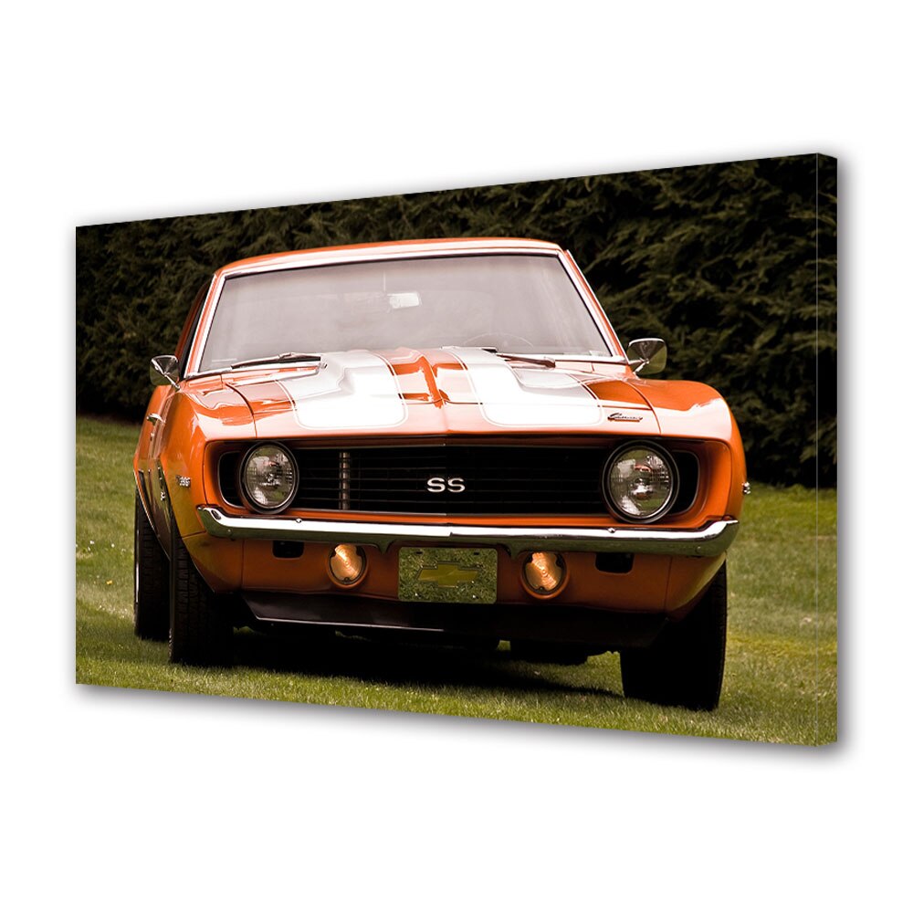 Tablou Canvas Luminos in intuneric VarioView LED, Auto Moto, Chevrolet Camaro SS 396 (MkI) 1969, 40 x 60 cm