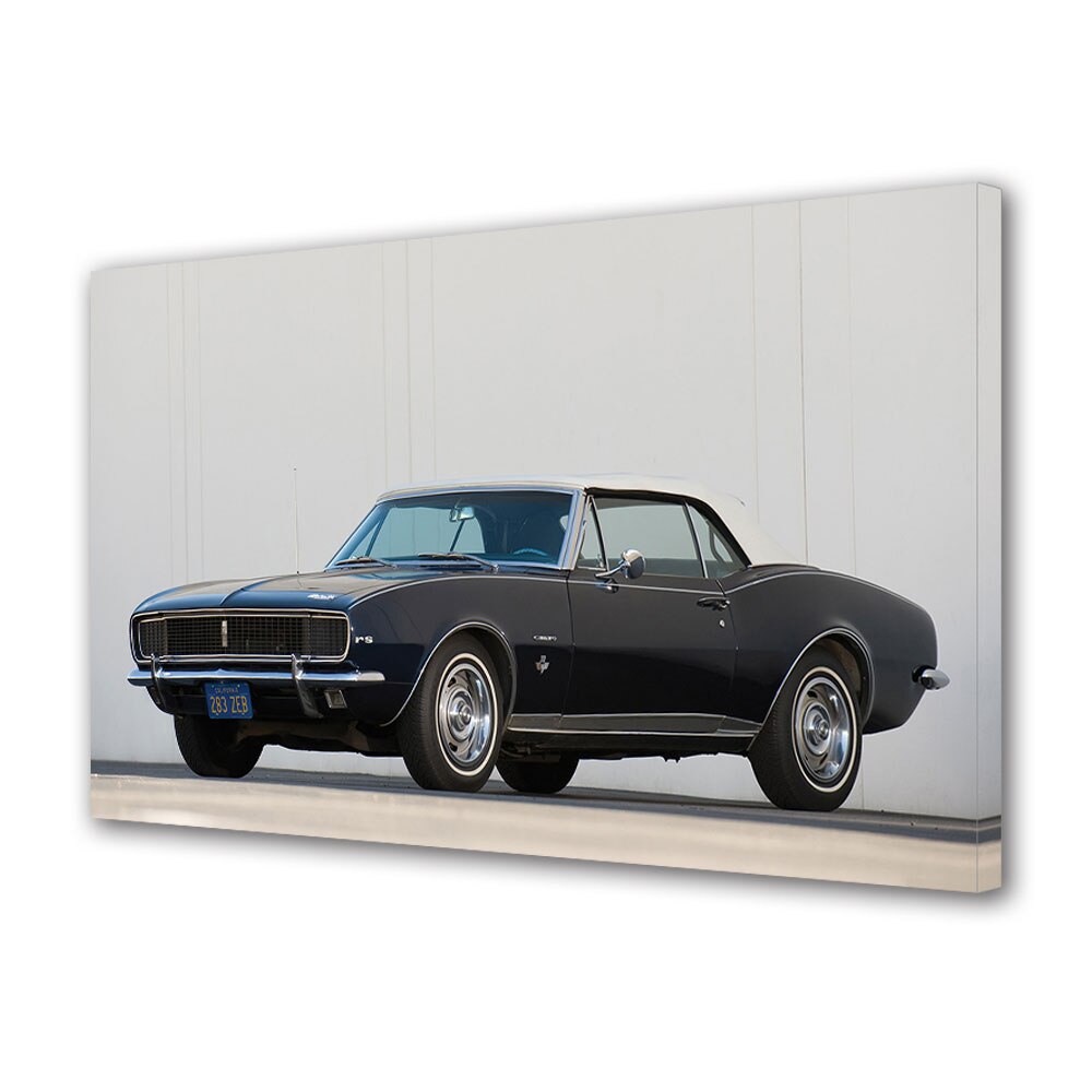 Tablou Canvas Luminos in intuneric VarioView LED, Auto Moto, Chevrolet Camaro RS Convertible (I) 1967, 40 x 60 cm