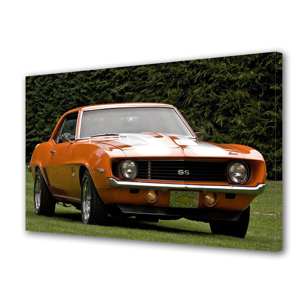 Tablou Canvas Luminos in intuneric VarioView LED, Auto Moto, Chevrolet Camaro SS 396 (MkI) 1969, 30 x 45 cm
