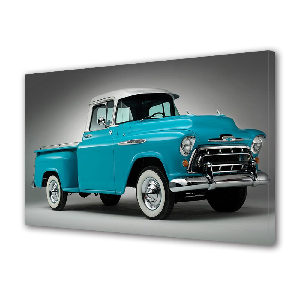 Tablou Canvas Luminos in intuneric VarioView LED, Auto Moto, Chevrolet 3100 Pickup 1957, 30 x 45 cm