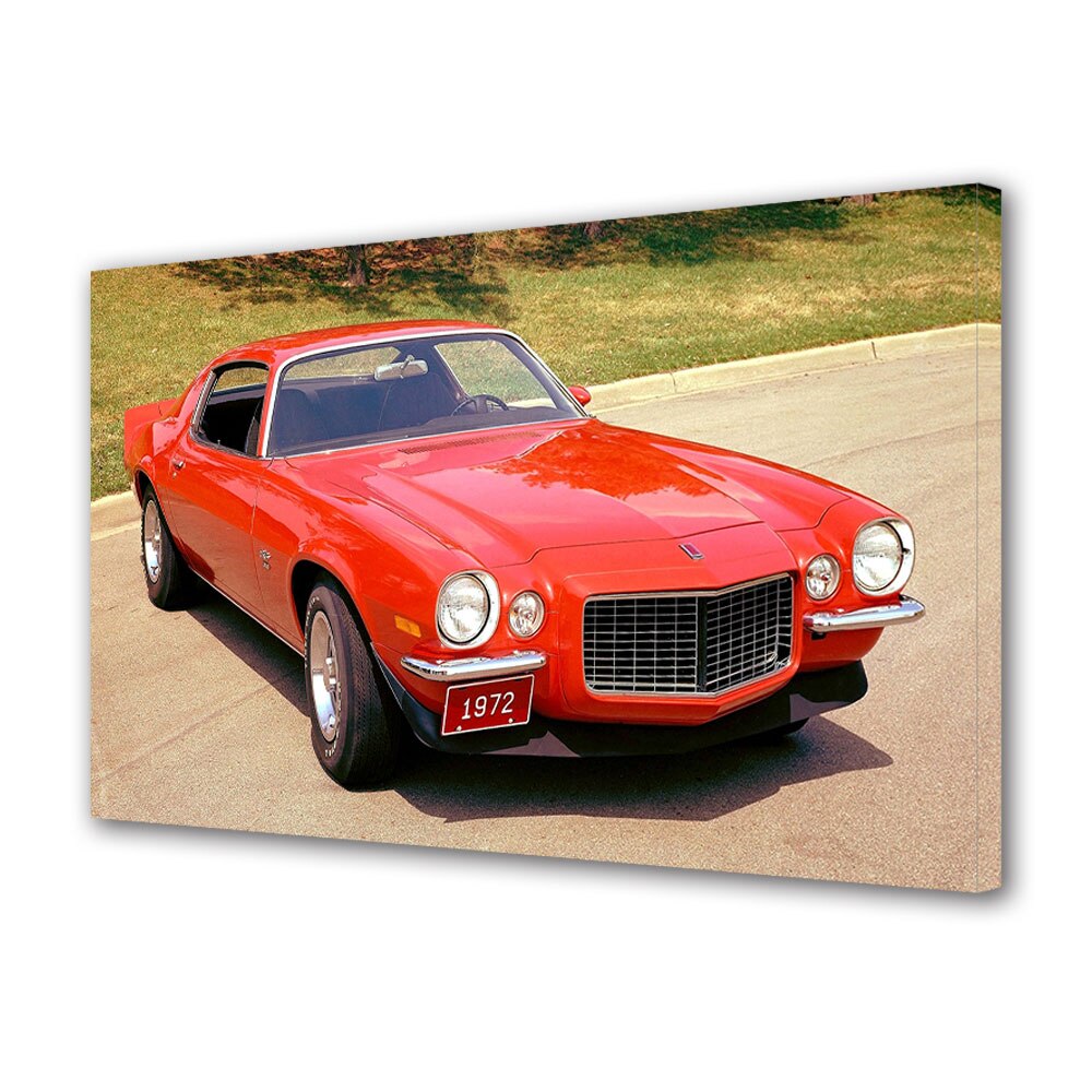 Tablou Canvas Luminos in intuneric VarioView LED, Auto Moto, Chevrolet Camaro SS 350 (MkII) 1972, 30 x 45 cm