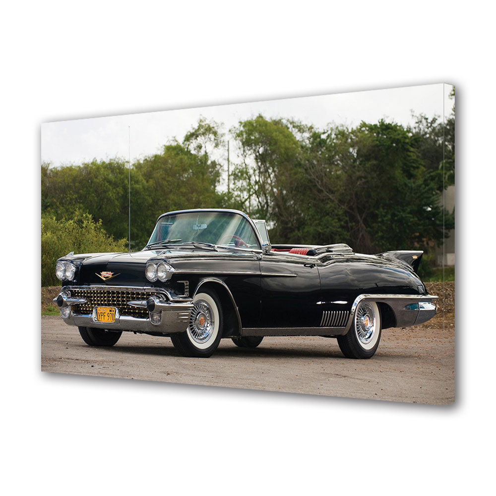 Tablou Canvas Luminos in intuneric VarioView LED, Auto Moto, Cadillac Eldorado Biarritz 1958, 30 x 45 cm