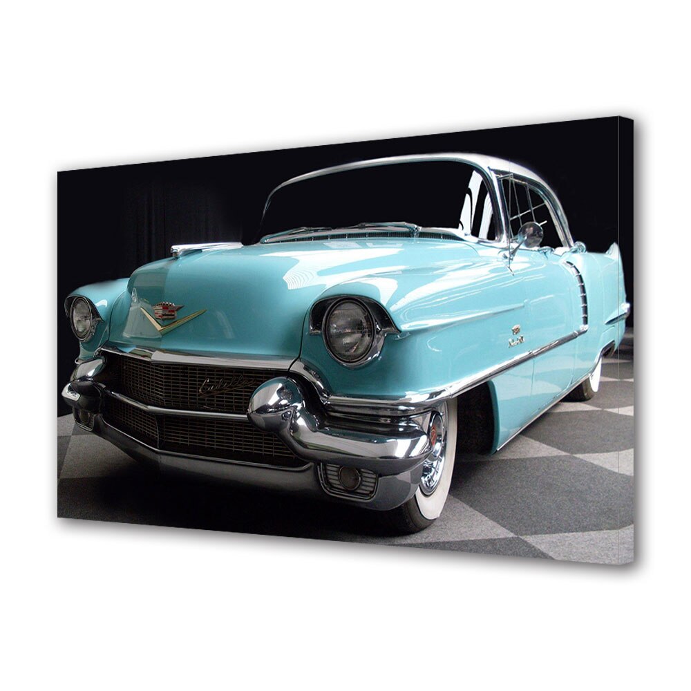 Tablou Canvas Luminos in intuneric VarioView LED, Auto Moto, Cadillac Sedan deVille 1956, 40 x 60 cm