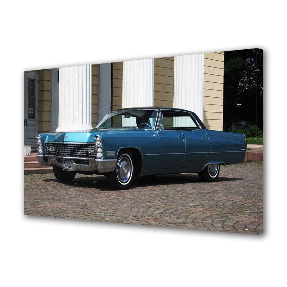 Tablou Canvas Luminos in intuneric VarioView LED, Auto Moto, 1967 Cadillac Hardtop Sedan de Ville, 40 x 60 cm