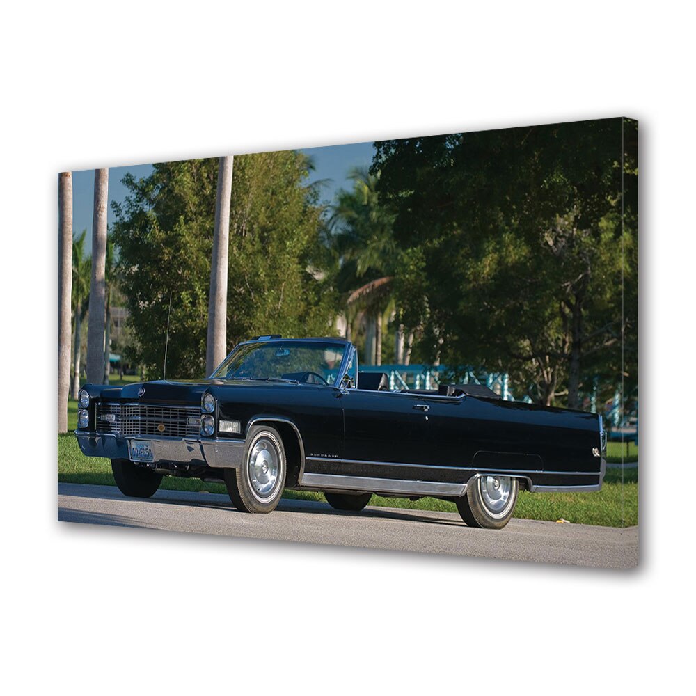 Tablou Canvas Luminos in intuneric VarioView LED, Auto Moto, 1966 Cadillac Fleetwood Eldorado Convertible, 30 x 45 cm