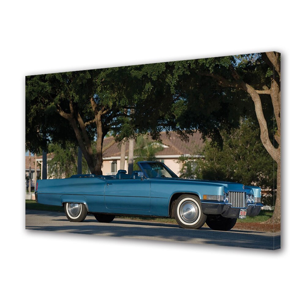 Tablou Canvas Luminos in intuneric VarioView LED, Auto Moto, Cadillac DeVille Convertible 1970, 30 x 45 cm
