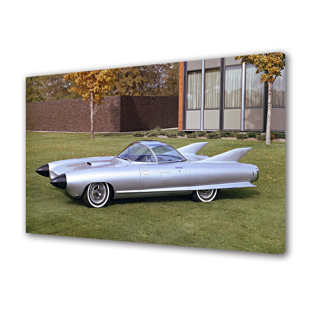 Tablou Canvas Luminos in intuneric VarioView LED, Auto Moto, Cadillac Cyclone Concept Car 1959, 40 x 60 cm