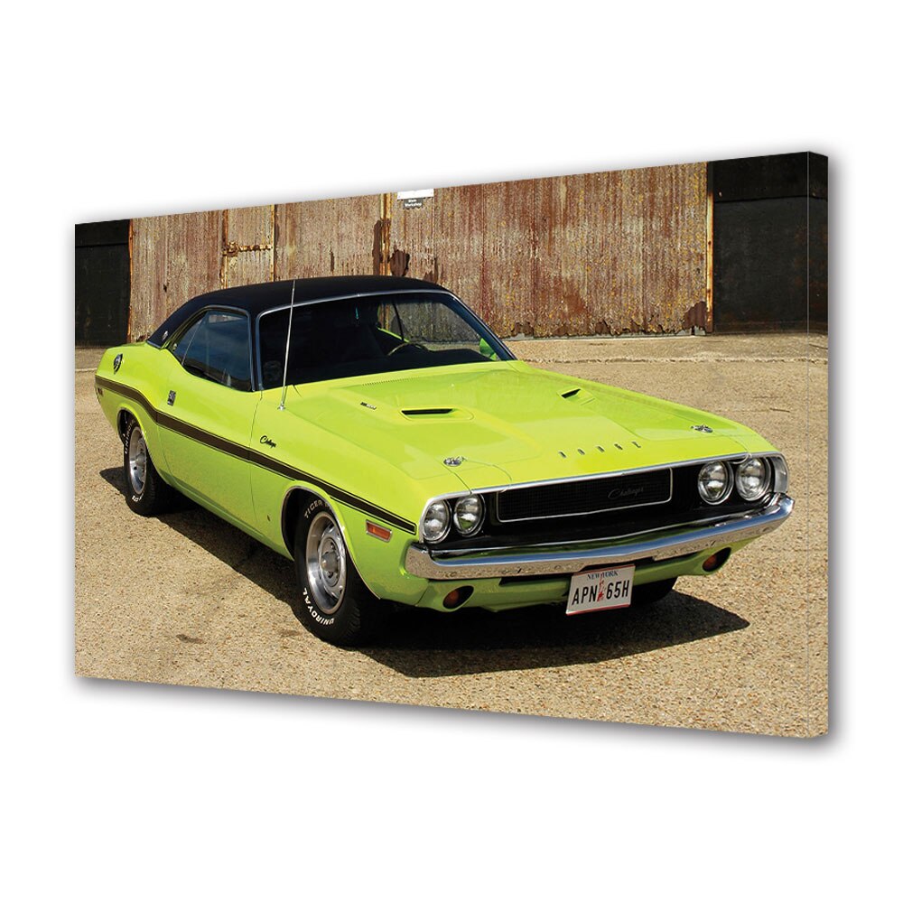 Tablou Canvas Luminos in intuneric VarioView LED, Auto Moto, 1970 Dodge Challenger R-T SE, 30 x 45 cm