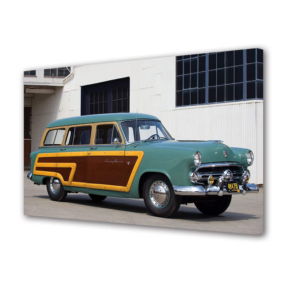 Tablou Canvas Luminos in intuneric VarioView LED, Auto Moto, 1952 Ford Crestline Country Squire, 30 x 45 cm