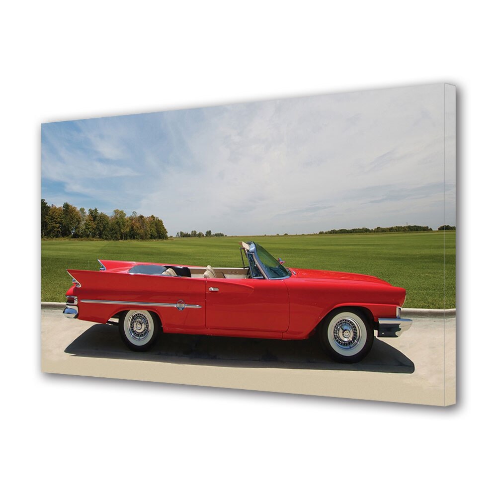 Tablou Canvas Luminos in intuneric VarioView LED, Auto Moto, Chrysler 300G Convertible 1961, 40 x 60 cm