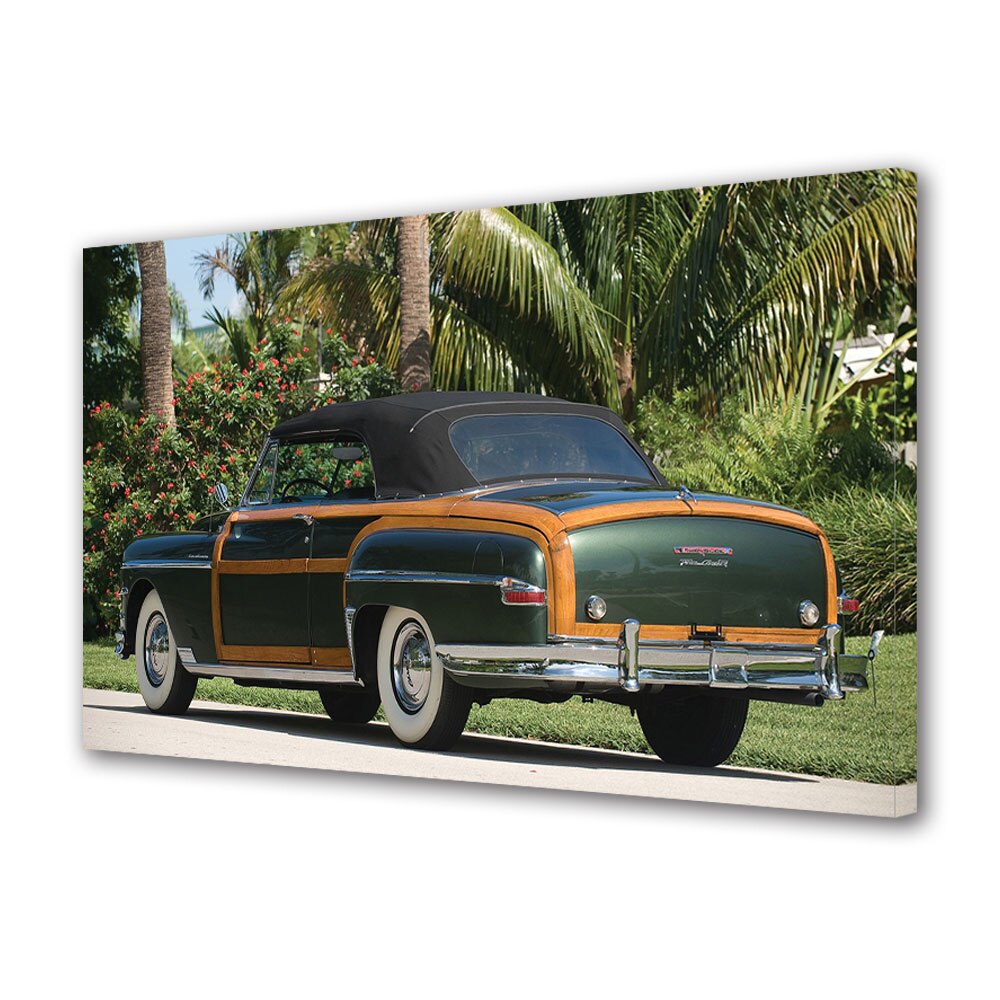 Tablou Canvas Luminos in intuneric VarioView LED, Auto Moto, 1949 Chrysler Town & Country Convertible, 30 x 45 cm