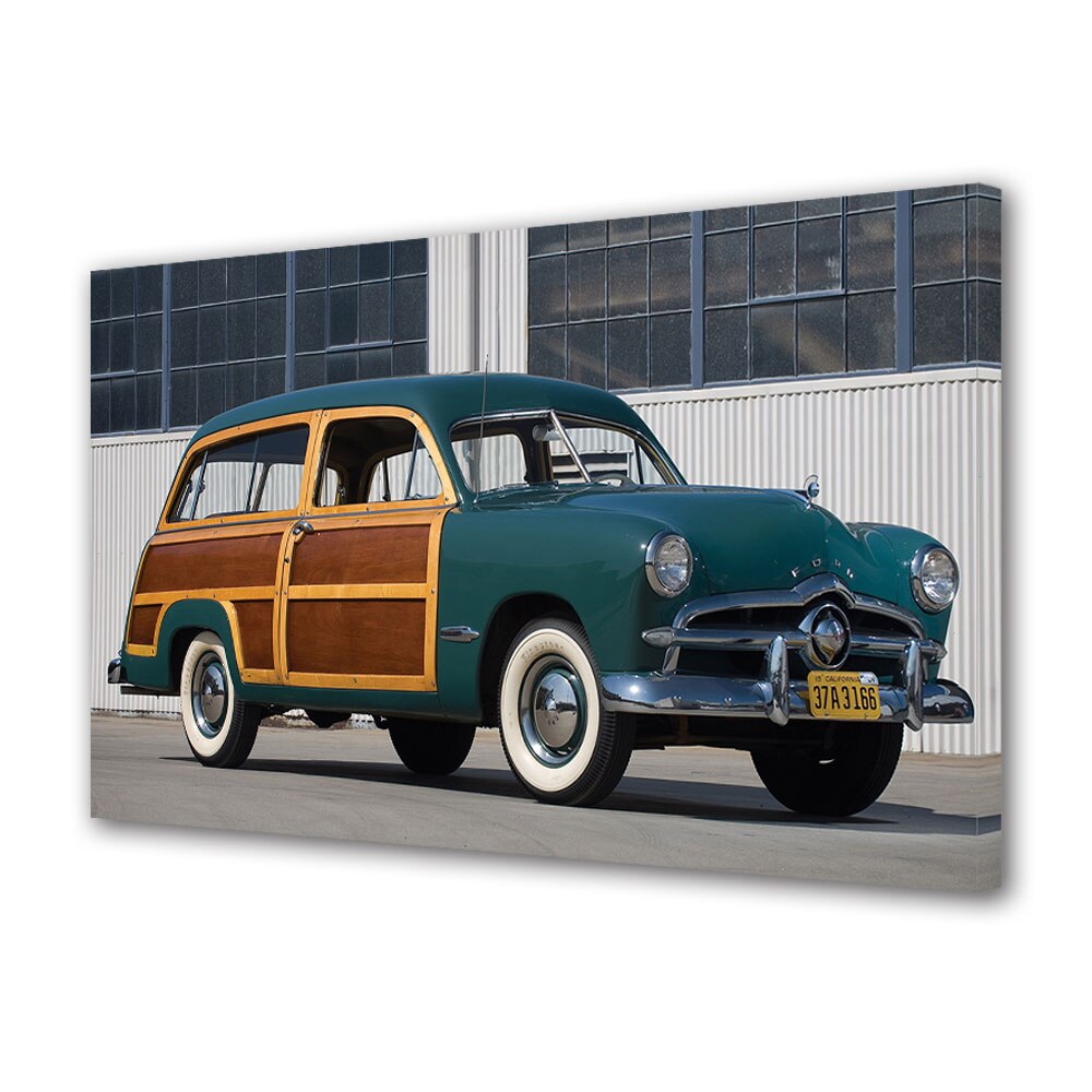 Tablou Canvas Luminos in intuneric VarioView LED, Auto Moto, 1949 Ford Custom Station Wagon, 30 x 45 cm