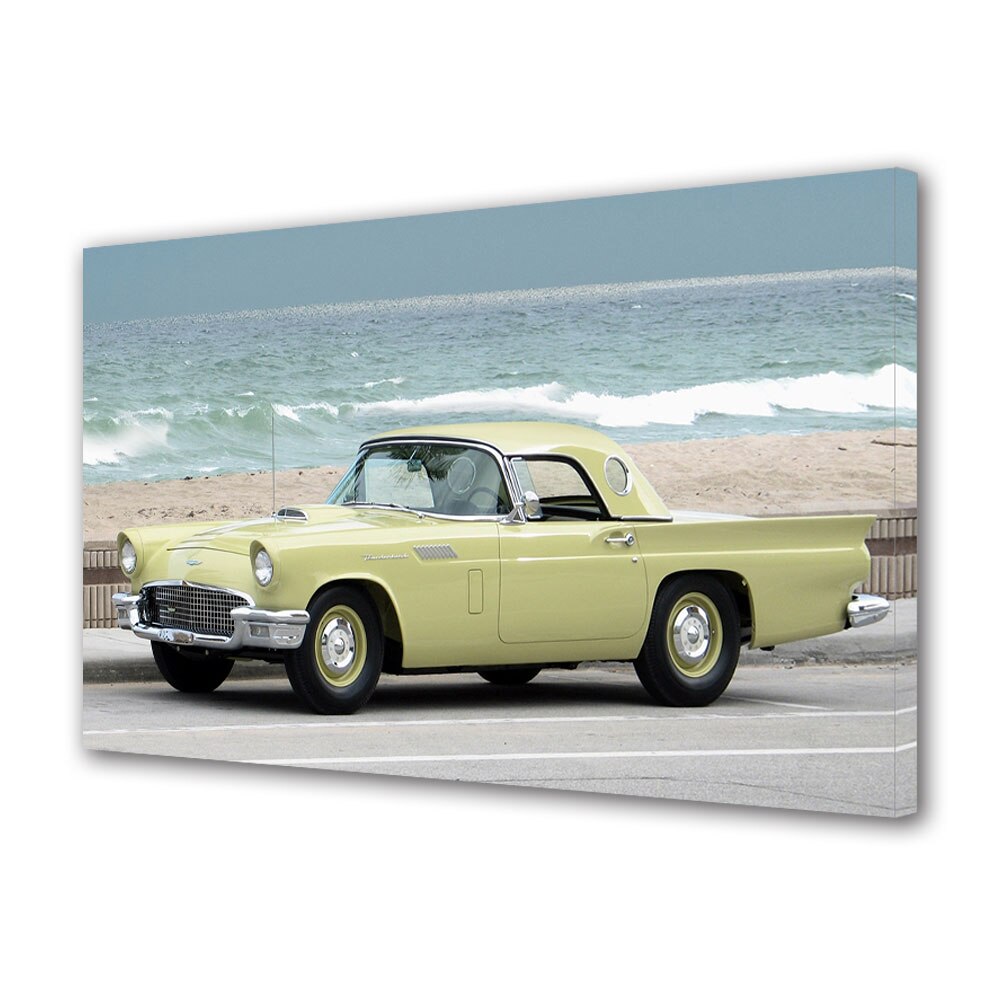 Tablou Canvas Luminos in intuneric VarioView LED, Auto Moto, 1957 Ford Thunderbird Phase I Supercharged, 40 x 60 cm