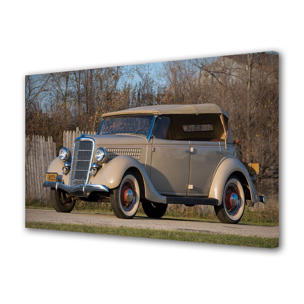 Tablou Canvas Luminos in intuneric VarioView LED, Auto Moto, 1935 Ford Model 48 Deluxe Phaeton, 40 x 60 cm