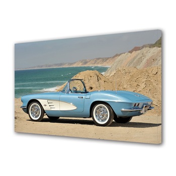 Tablou Canvas Luminos in intuneric VarioView LED, Auto Moto, Corvette C1 1961, 40 x 60 cm Tablou Canvas Luminos in intuneric VarioView LED, Auto Moto, Corvette C1 1961, 40 x 60 cm