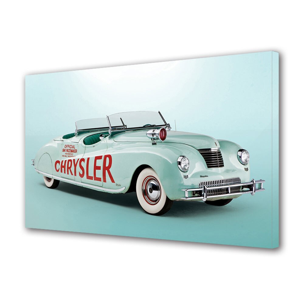Tablou Canvas Luminos in intuneric VarioView LED, Auto Moto, Chrysler Newport Dual Cowl Phaeton LeBaron Pace Car 1941, 40 x 60 cm