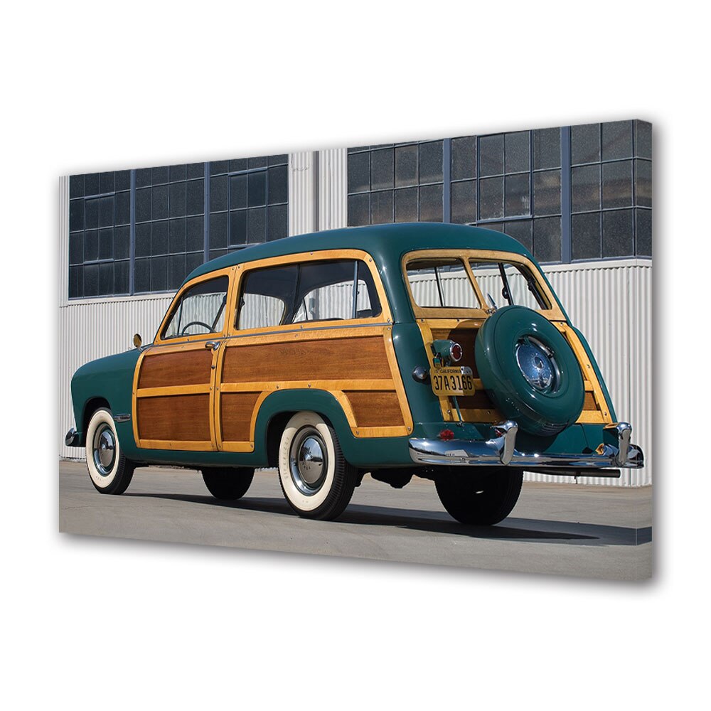Tablou Canvas Luminos in intuneric VarioView LED, Auto Moto, 1949 Ford Custom Station Wagon, 30 x 45 cm