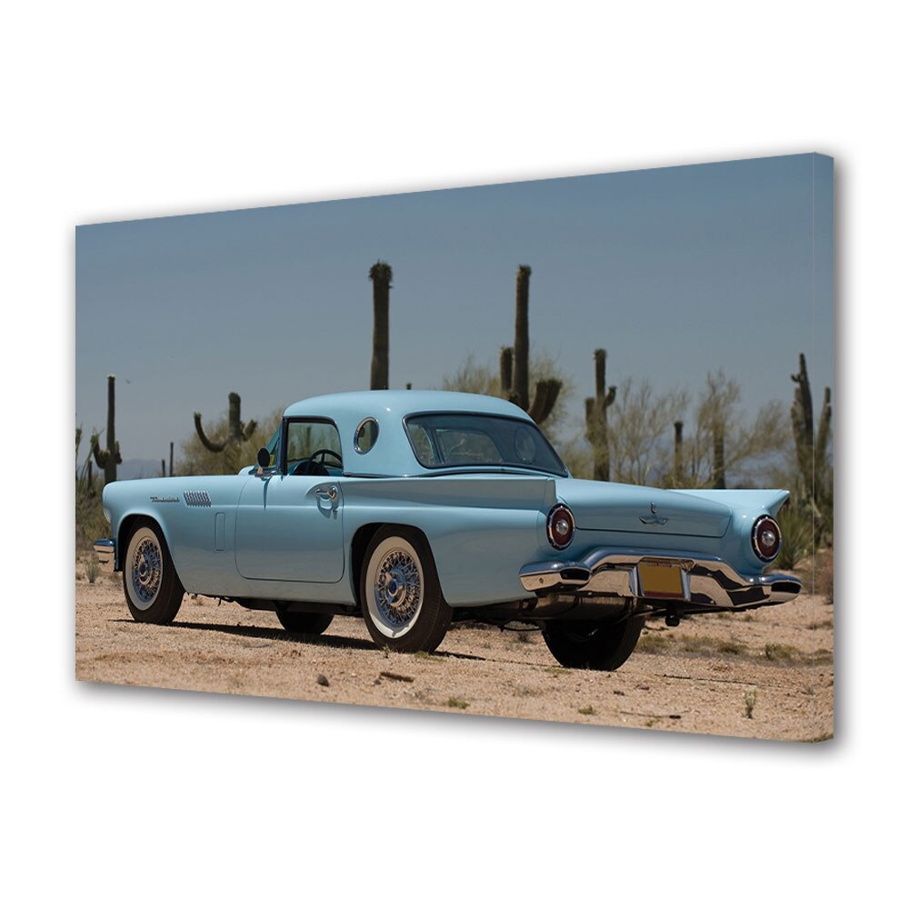 Tablou Canvas Luminos in intuneric VarioView LED, Auto Moto, Ford Thunderbird 1957, 30 x 45 cm