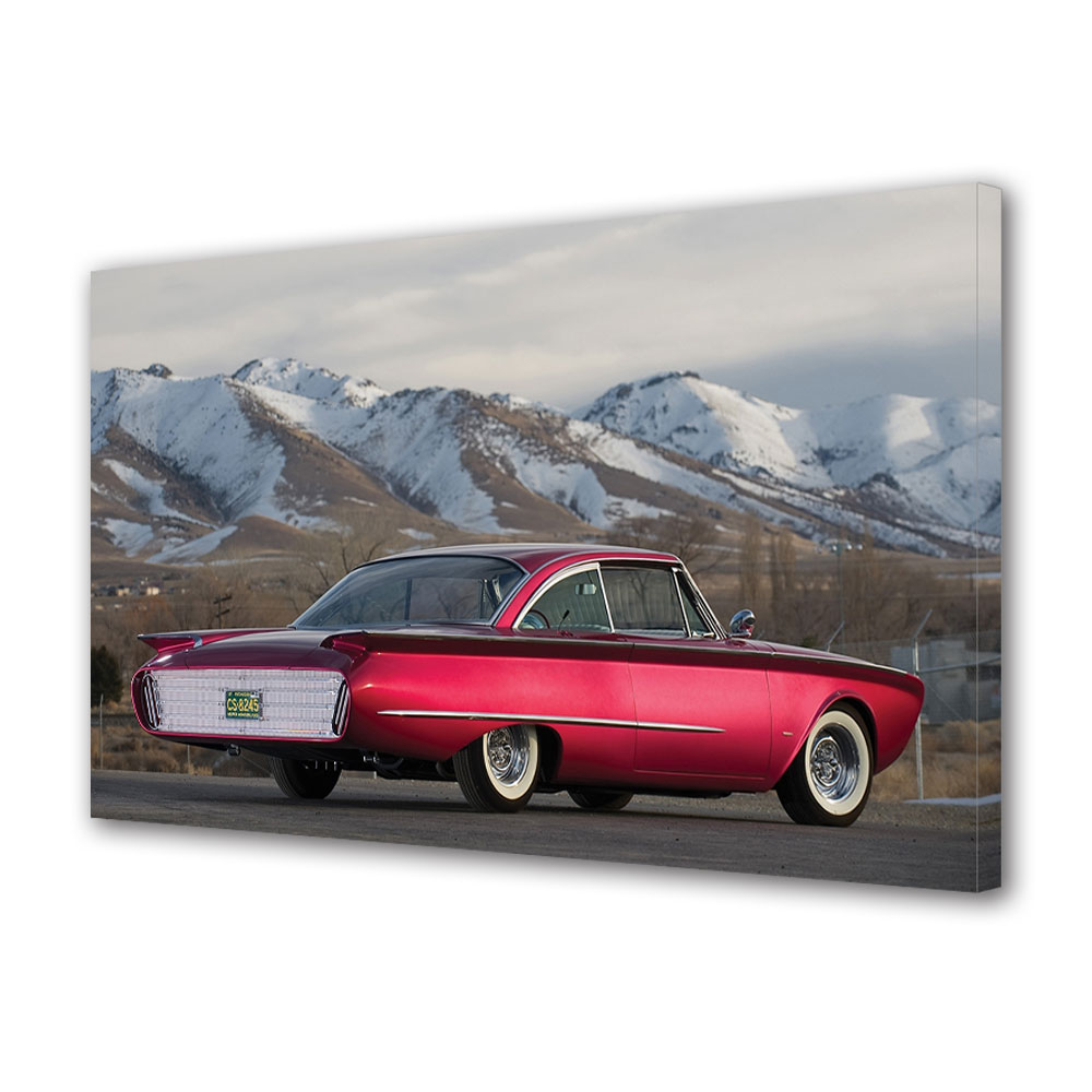 Tablou Canvas Luminos in intuneric VarioView LED, Auto Moto, 1960 Ford Adonis Custom Sedan, 30 x 45 cm