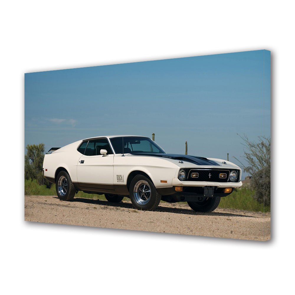 Tablou Canvas Luminos in intuneric VarioView LED, Auto Moto, 1971 Ford Mustang Mach I 429, 30 x 45 cm