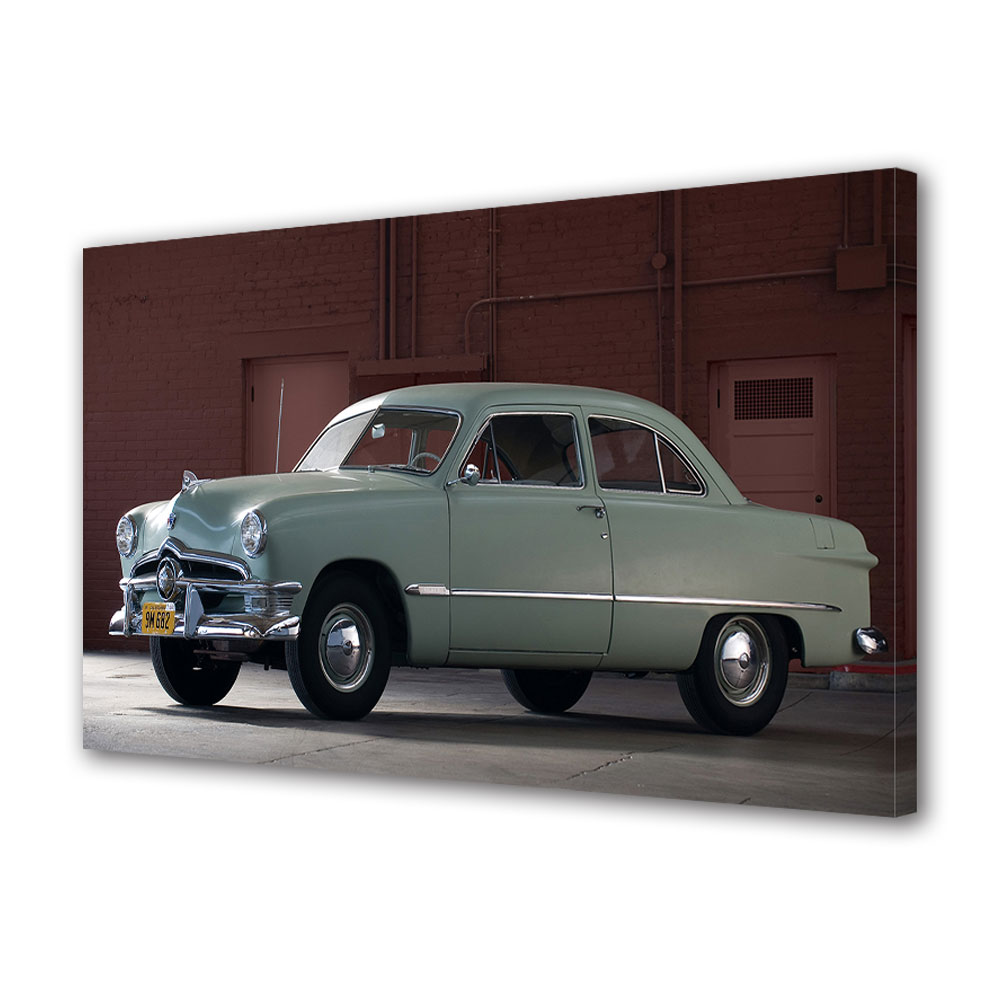 Tablou Canvas Luminos in intuneric VarioView LED, Auto Moto, 1950 Ford Custom Deluxe Tudor Sedan, 30 x 45 cm