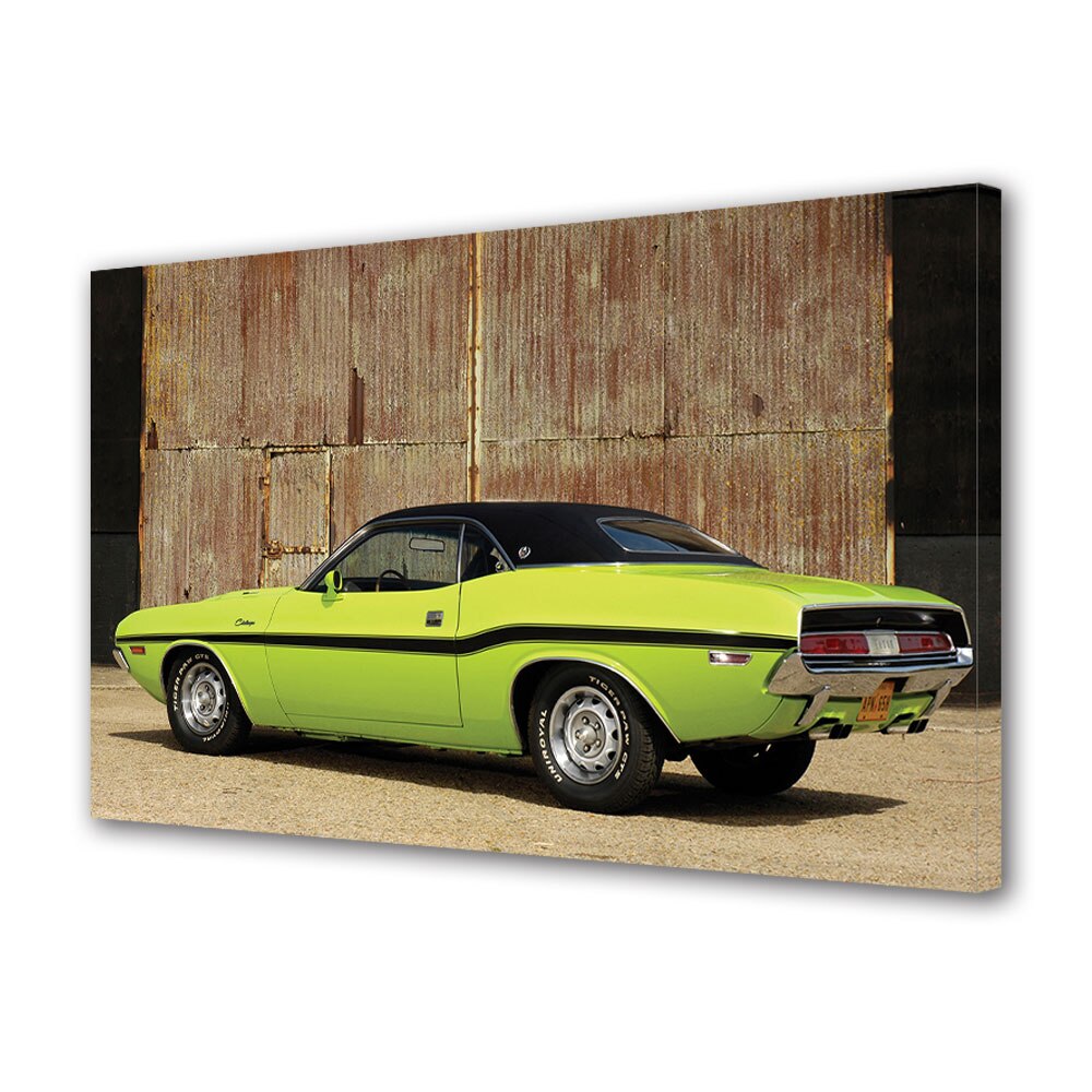 Tablou Canvas Luminos in intuneric VarioView LED, Auto Moto, 1970 Dodge Challenger R-T SE, 30 x 45 cm