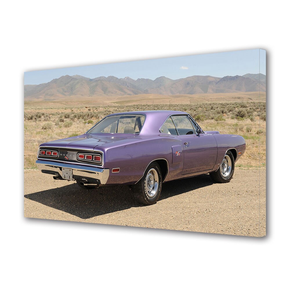 Tablou Canvas Luminos in intuneric VarioView LED, Auto Moto, 1970 Dodge Coronet Hemi R-T Hardtop, 30 x 45 cm