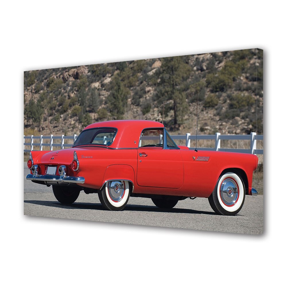 Tablou Canvas Luminos in intuneric VarioView LED, Auto Moto, Ford Thunderbird 1955, 30 x 45 cm