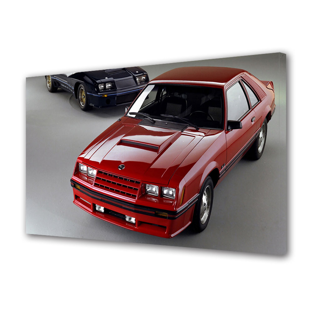 Tablou Canvas Luminos in intuneric VarioView LED, Auto Moto, Mustang, 40 x 60 cm