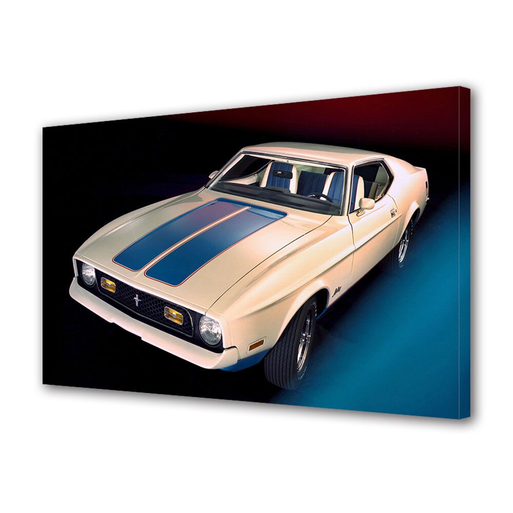 Tablou Canvas Luminos in intuneric VarioView LED, Auto Moto, Mustang Sprint 1972, 30 x 45 cm