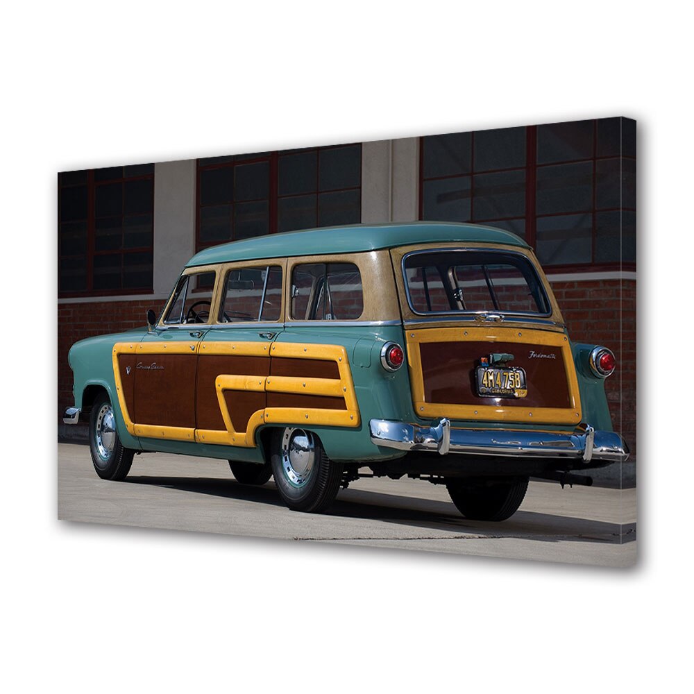 Tablou Canvas Luminos in intuneric VarioView LED, Auto Moto, 1952 Ford Crestline Country Squire, 40 x 60 cm