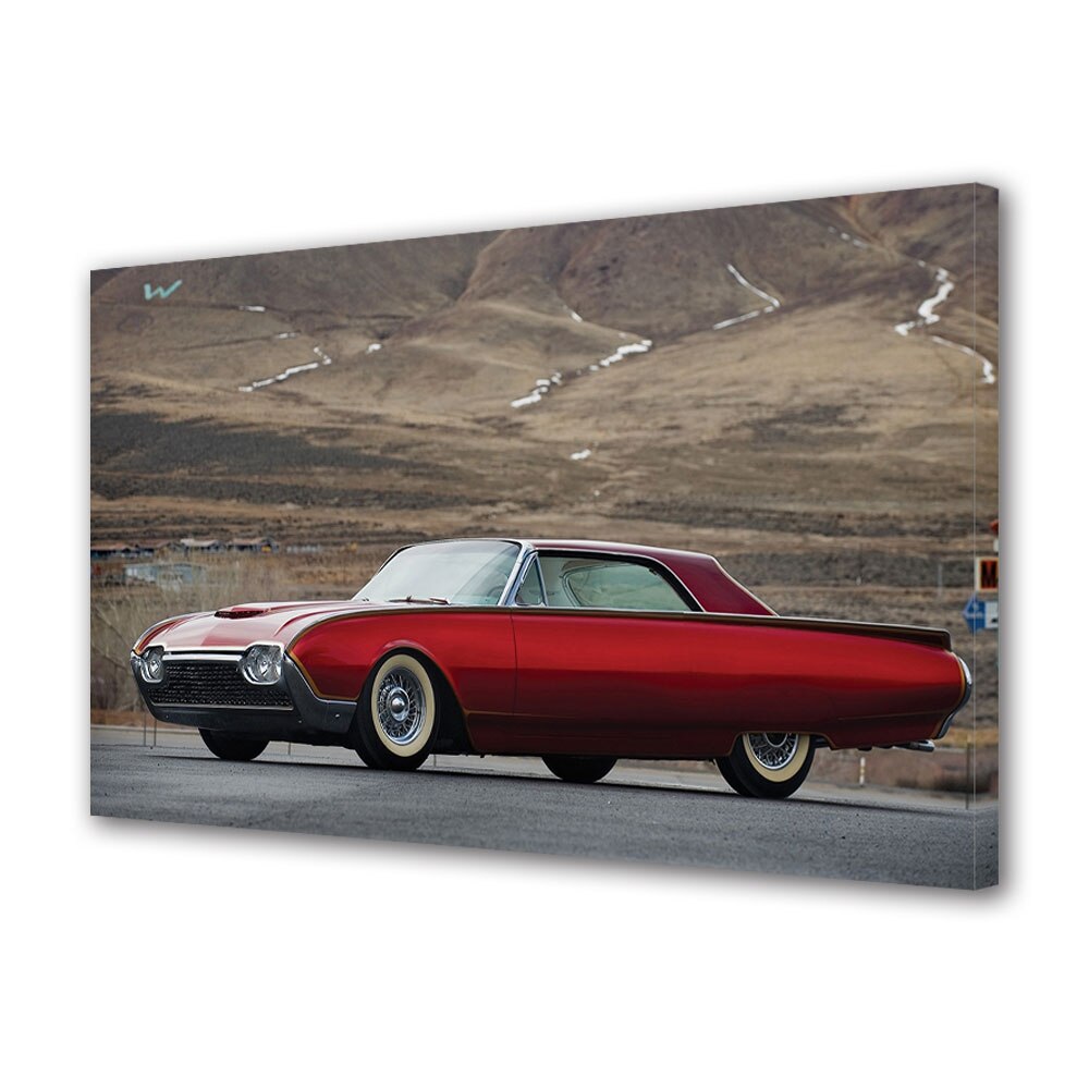 Tablou Canvas Luminos in intuneric VarioView LED, Auto Moto, 1961 Ford Firestar Custom Thunderbird by John D'Agostino, 40 x 60 cm