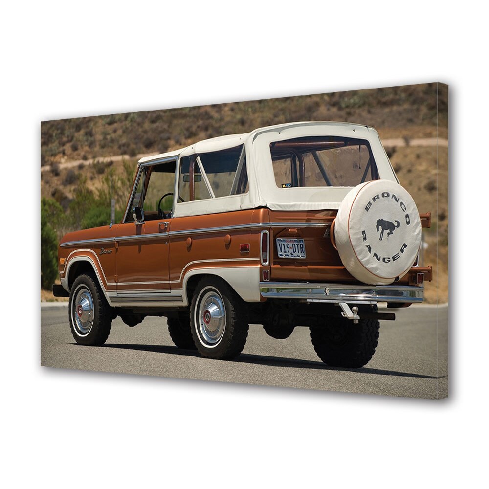 Tablou Canvas Luminos in intuneric VarioView LED, Auto Moto, Ford Bronco 1966-77, 30 x 45 cm