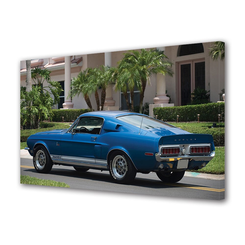Tablou Canvas Luminos in intuneric VarioView LED, Auto Moto, 1968 Shelby GT 500 KR Fastback, 40 x 60 cm