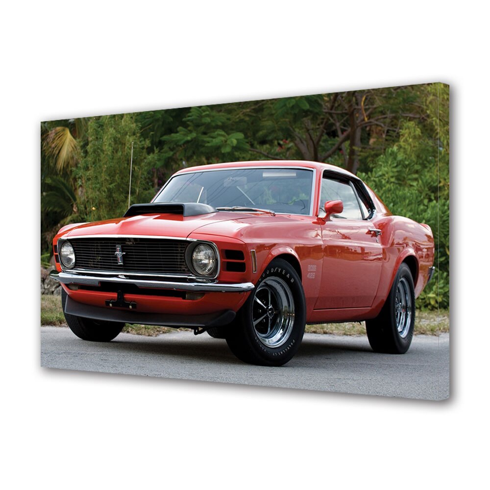 Tablou Canvas Luminos in intuneric VarioView LED, Auto Moto, Mustang Boss 429 1970, 30 x 45 cm