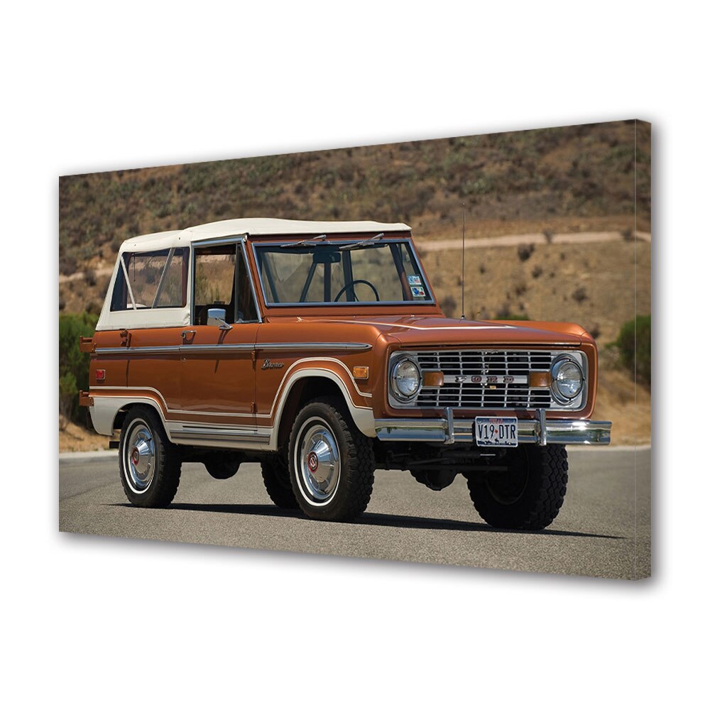 Tablou Canvas Luminos in intuneric VarioView LED, Auto Moto, Ford Bronco 1966-77, 40 x 60 cm